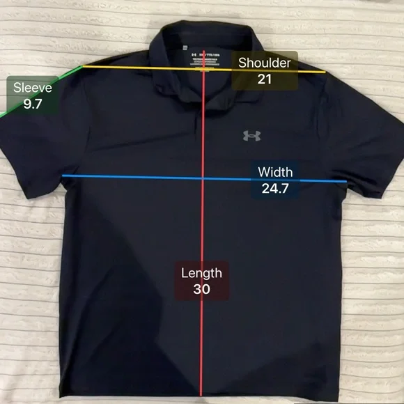 Under Armour Men's Black XXL Performance Polo Shirt - Picture 2 of 3